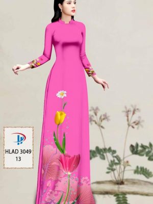 Vải Áo Dài Hoa Tulip AD HLAD3049 35